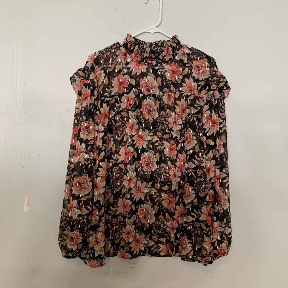 🆕 maurices Floral Sheer Blouse